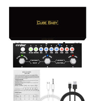 Pedal Multi-Efeitos M-Vave Cube Baby Recarregável Interface Áudio Cuvave - BAIXO