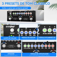 Pedal Multi-Efeitos M-Vave Cube Baby Recarregável Interface Áudio Cuvave - BAIXO