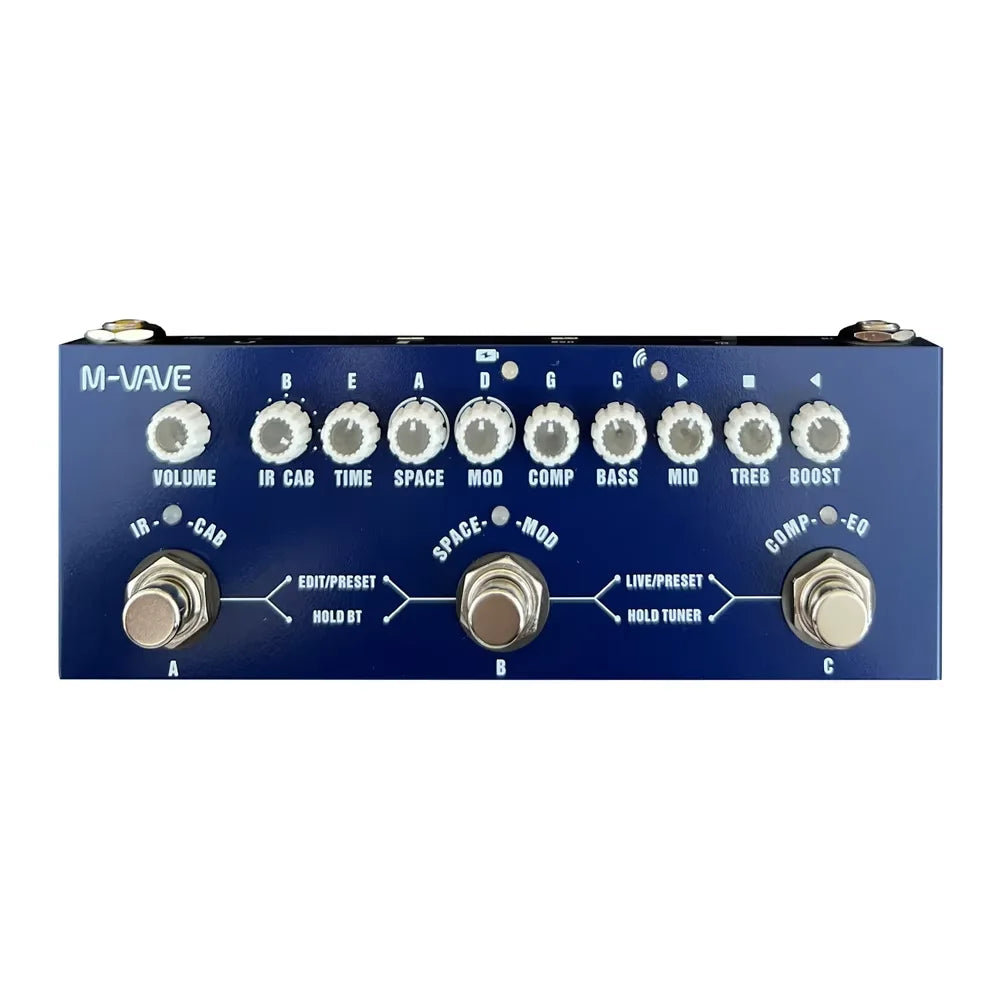 Pedal Multi-Efeitos M-Vave Cube Baby Recarregável Interface Áudio Cuvave - BAIXO